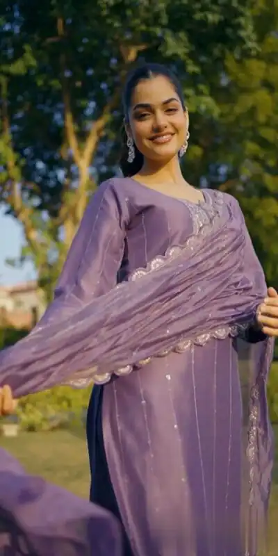 Lavender Pure Chinon Embroidery Salwar Suit | Jump Suits, Tops & Bottoms, Track Suits, Salwar suit, Casual Suits, Creative suits, Designer Suits, Palazzo Suits, Party Wear Suits, Patiala Suits, Straight Suits, Trendy Wear