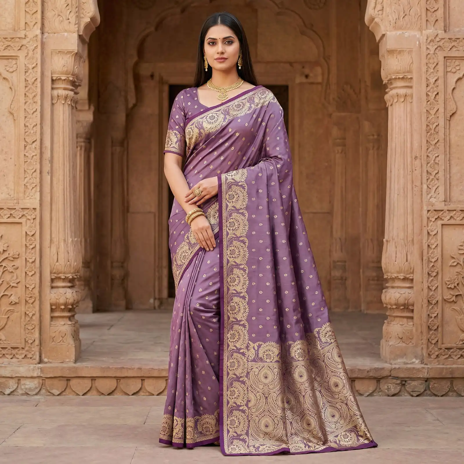 Lavender Satin Silk Zari Woven Lace Work Saree | Sarees, Bollywood Sarees, Creative Sarees, Designer Sarees, Embroidered Sarees, Ethnic Saree, Modern Digital sarees, Party Wear Sarees