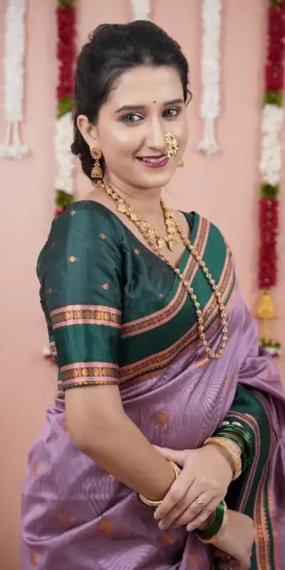 Lavender Silk Paithni Weaving Zari Work Saree | Sarees, Bollywood Sarees, Creative Sarees, Designer Sarees, Embroidered Sarees, Ethnic Saree, Modern Digital sarees, Party Wear Sarees