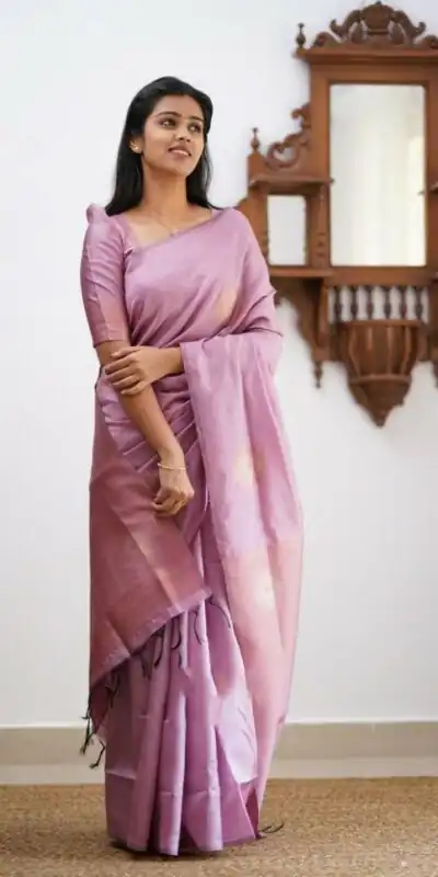 Lavender Soft Lichi Silk Jacquard Saree | Sarees, Bollywood Sarees, Creative Sarees, Designer Sarees, Embroidered Sarees, Ethnic Saree, Modern Digital sarees, Party Wear Sarees