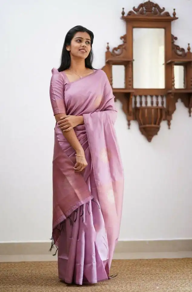Lavender Soft Lichi Silk Jacquard Saree | Sarees, Bollywood Sarees, Creative Sarees, Designer Sarees, Embroidered Sarees, Ethnic Saree, Modern Digital sarees, Party Wear Sarees