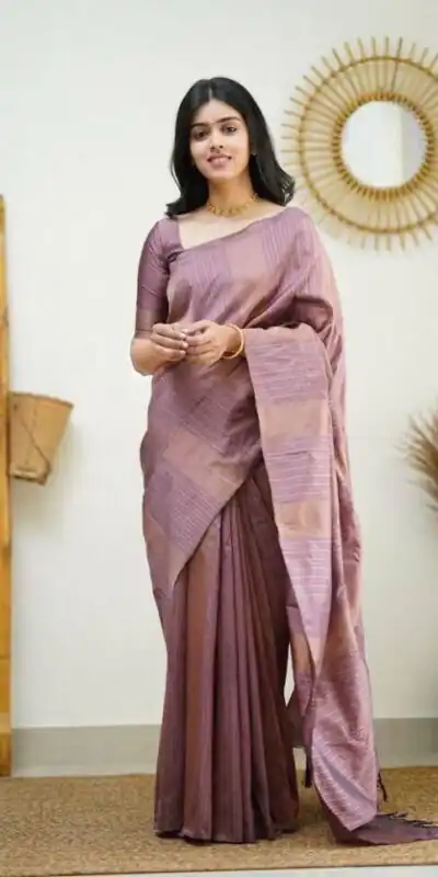 Lavender Soft Lichi Silk Rich Pallu Work Border Saree | Sarees, Bollywood Sarees, Creative Sarees, Designer Sarees, Embroidered Sarees, Ethnic Saree, Modern Digital sarees, Party Wear Sarees
