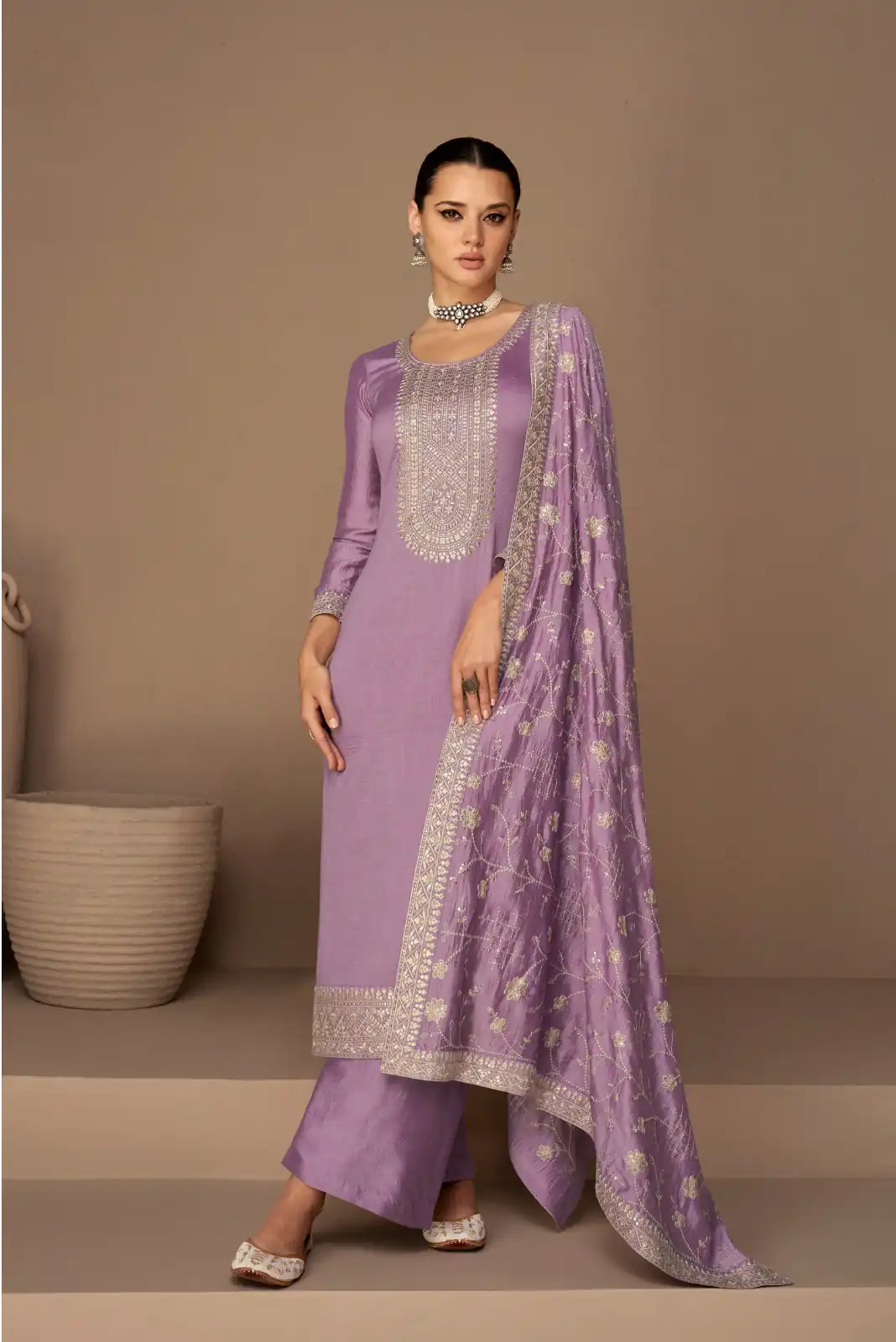 Lavender Vichitra Embroidery Stone Work Salwar Suit | Jump Suits, Tops & Bottoms, Track Suits, Salwar suit, Casual Suits, Creative suits, Designer Suits, Palazzo Suits, Party Wear Suits, Patiala Suits, Straight Suits, Trendy Wear