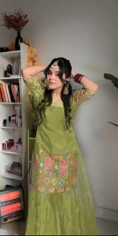Light Green Chinnon Silk Embroidery Work Salwar Suit | Jump Suits, Salwar suit, Casual Suits, Creative suits, Designer Suits, Palazzo Suits, Party Wear Suits, Patiala Suits, Straight Suits