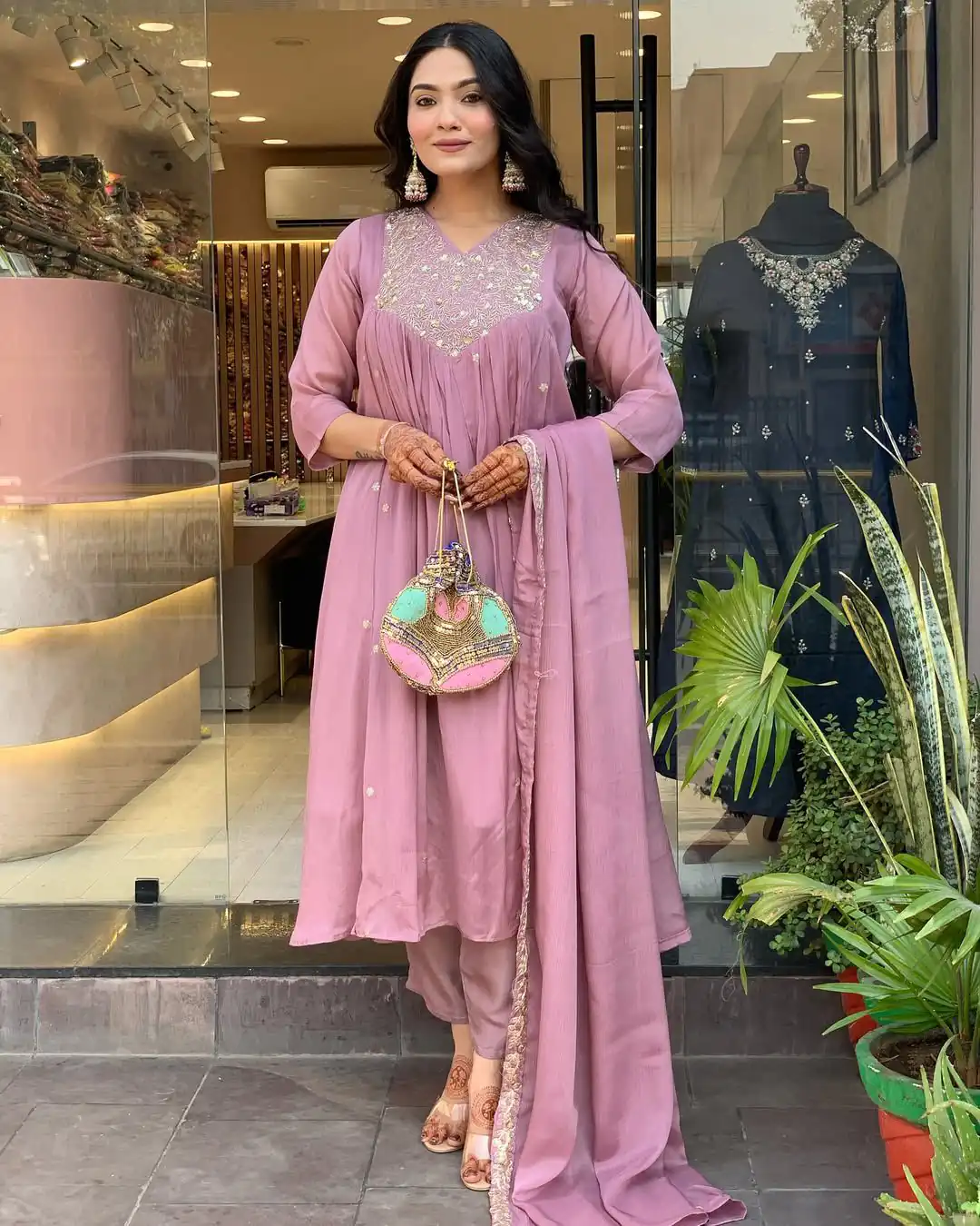 Light Lavender Cotton Silk Mirror Work Salwar Suit | Jump Suits, Salwar suit, Casual Suits, Creative suits, Designer Suits, Palazzo Suits, Party Wear Suits, Patiala Suits, Straight Suits