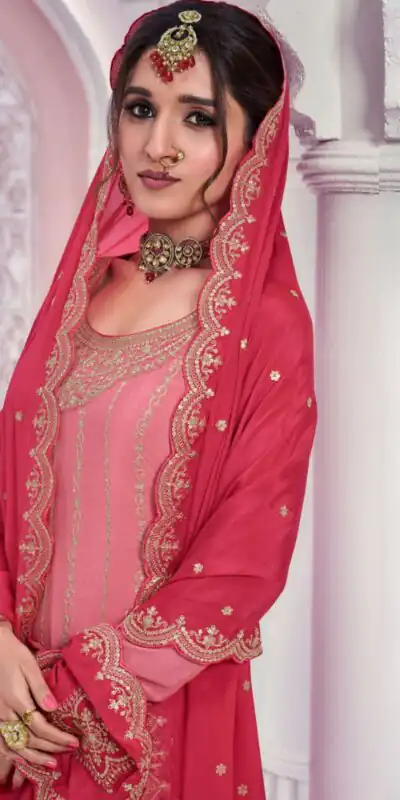 Light Pink Chinon Multi Coding Work Salwar Suit | Jump Suits, Salwar suit, Casual Suits, Creative suits, Designer Suits, Palazzo Suits, Party Wear Suits, Patiala Suits, Straight Suits