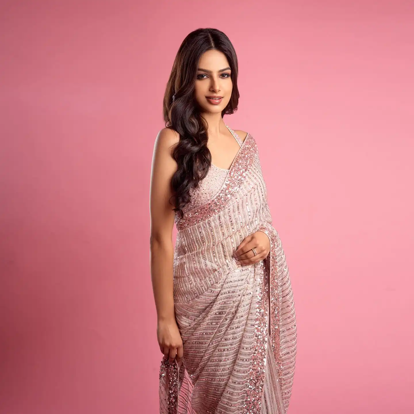 Light Pink Saree | Sarees, Bollywood Sarees, Creative Sarees, Designer Sarees, Embroidered Sarees, Ethnic Saree, Party Wear Sarees