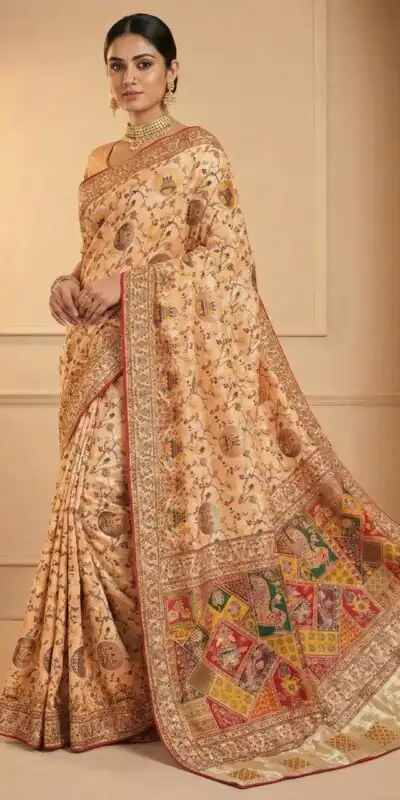 Light Pink Soft Pashmina Lace Zari Work Saree | Sarees, Bollywood Sarees, Creative Sarees, Designer Sarees, Embroidered Sarees, Ethnic Saree, Modern Digital sarees, Party Wear Sarees