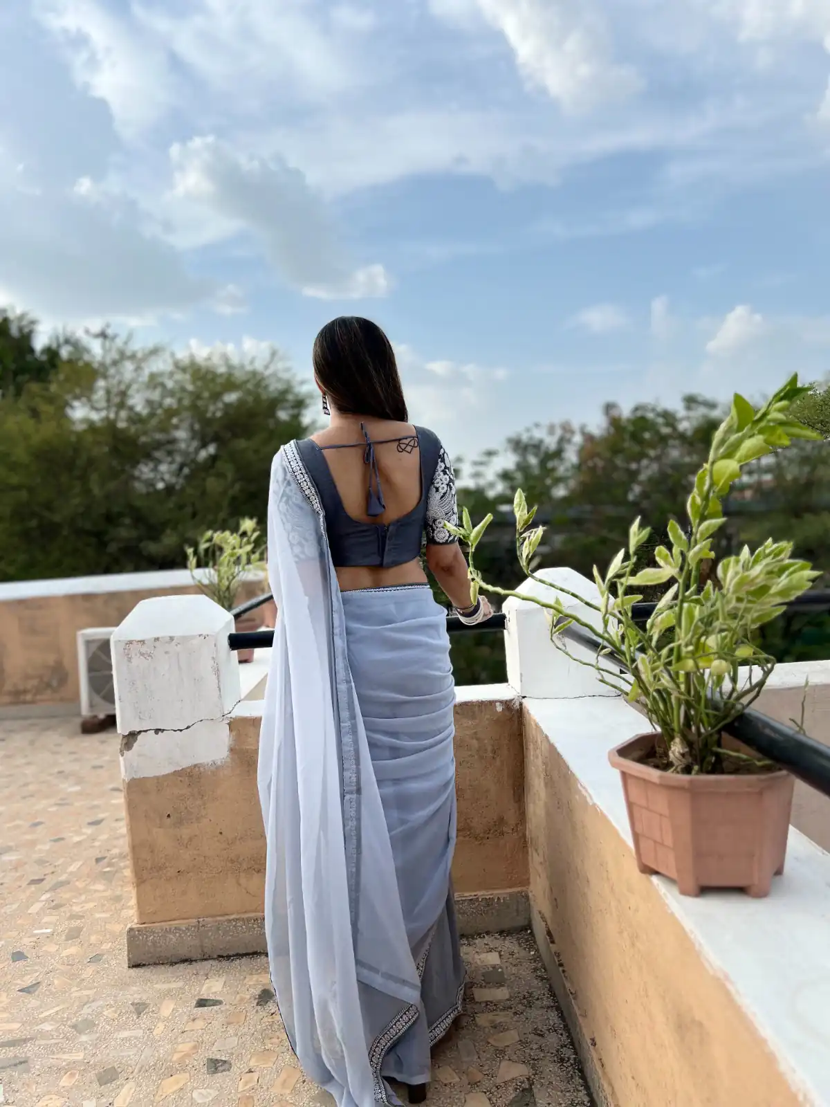 Light Purple Georgette Embroidery Work Lace Saree | Sarees, Bollywood Sarees, Creative Sarees, Designer Sarees, Embroidered Sarees, Ethnic Saree, Modern Digital sarees, Party Wear Sarees