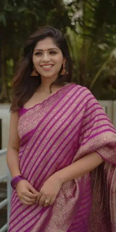 Light Purple Lichi Silk Lace Border Work Saree | Sarees, Bollywood Sarees, Creative Sarees, Designer Sarees, Embroidered Sarees, Ethnic Saree, Modern Digital sarees, Party Wear Sarees