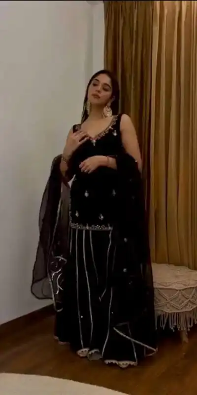 Lovely Black Viscose Velvet Embroider Work Salwar Suit | Jump Suits, Salwar suit, Casual Suits, Creative suits, Designer Suits, Palazzo Suits, Party Wear Suits, Patiala Suits, Straight Suits