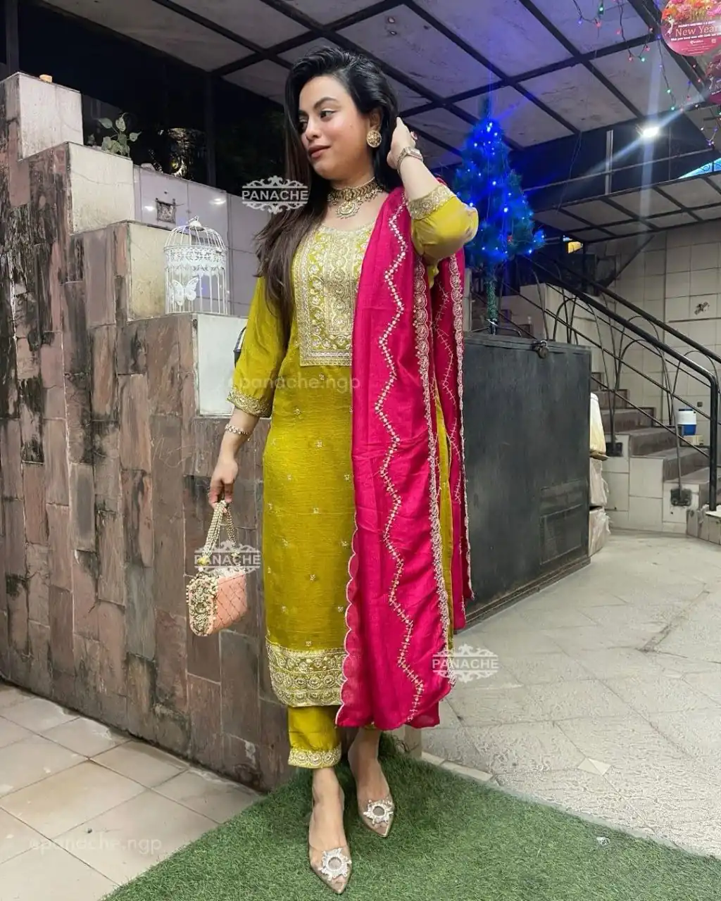 Mahandi Chinon Embroidery Work Salwar Suit | Jump Suits, Salwar suit, Casual Suits, Creative suits, Designer Suits, Palazzo Suits, Party Wear Suits, Patiala Suits, Straight Suits