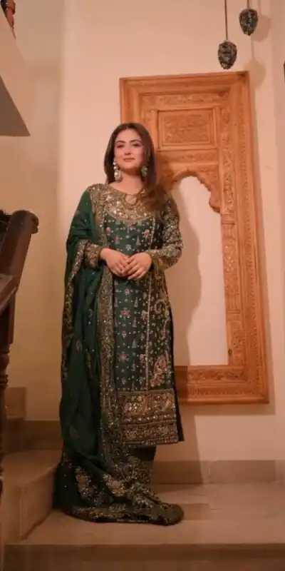 Mahendi Faux Georgette Embroidery Work Salwar Suit | Jump Suits, Tops & Bottoms, Track Suits, Salwar suit, Casual Suits, Creative suits, Designer Suits, Palazzo Suits, Party Wear Suits, Patiala Suits, Straight Suits, Trendy Wear