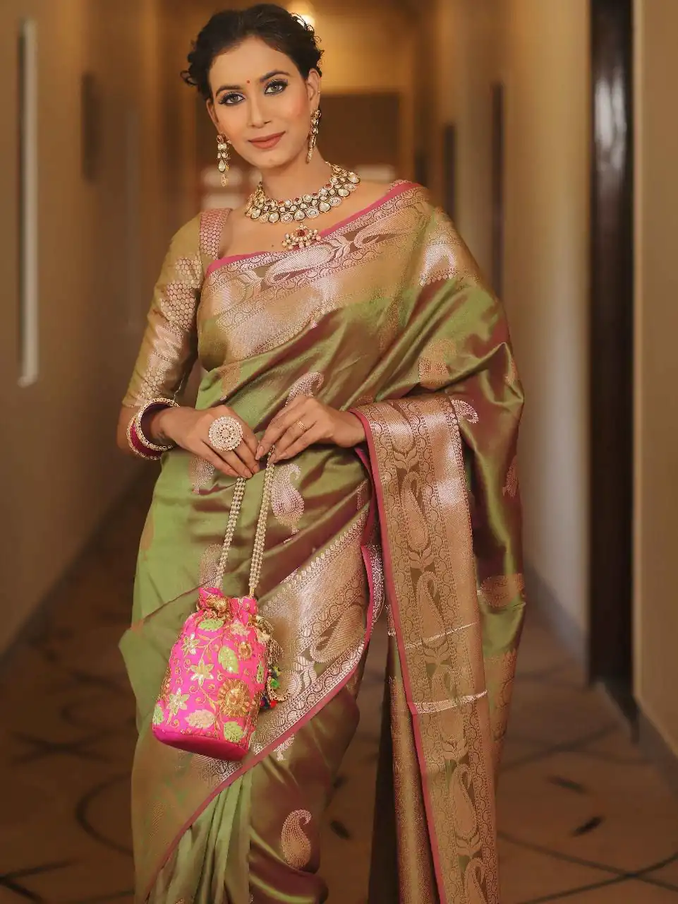 Mahendi Lichi Silk Border Lace Work Saree | Sarees, Bollywood Sarees, Creative Sarees, Designer Sarees, Embroidered Sarees, Ethnic Saree, Modern Digital sarees, Party Wear Sarees