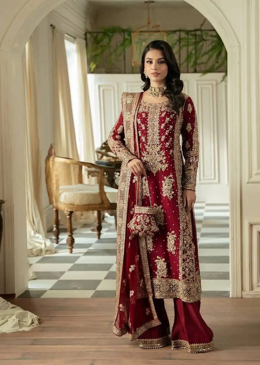 Maroon Faux Sequence Pearl Work Georgette Salwar Suit | Jump Suits, Salwar suit, Casual Suits, Creative suits, Designer Suits, Palazzo Suits, Party Wear Suits, Patiala Suits, Straight Suits