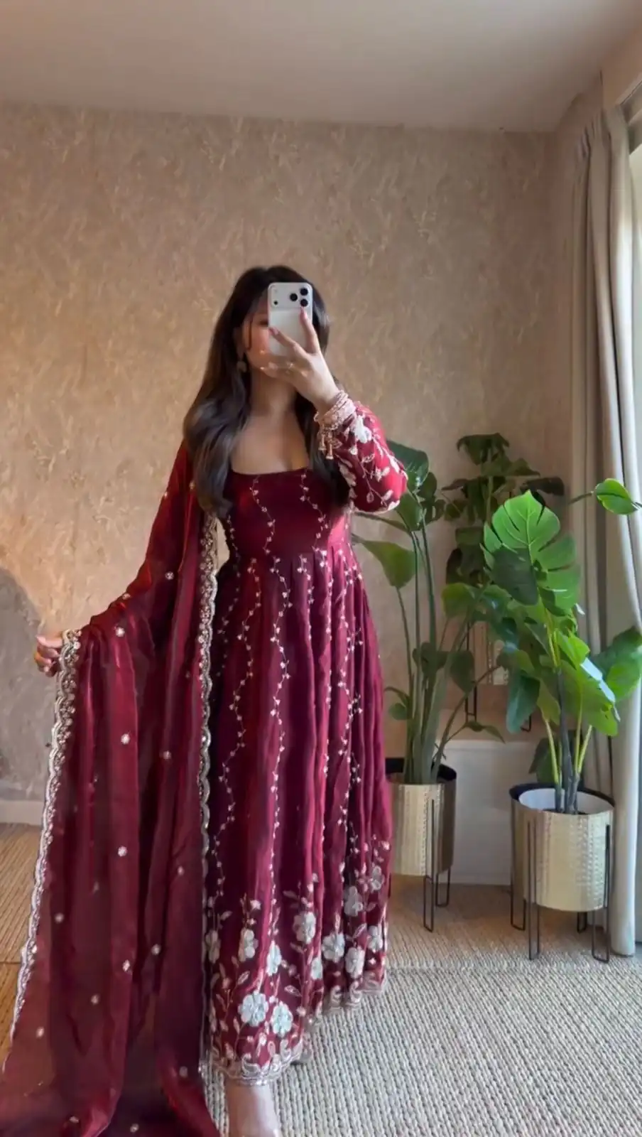 Maroon Fendy Silk Sequence Work Salwar Suit | Jump Suits, Salwar suit, Casual Suits, Creative suits, Designer Suits, Palazzo Suits, Party Wear Suits, Patiala Suits, Straight Suits