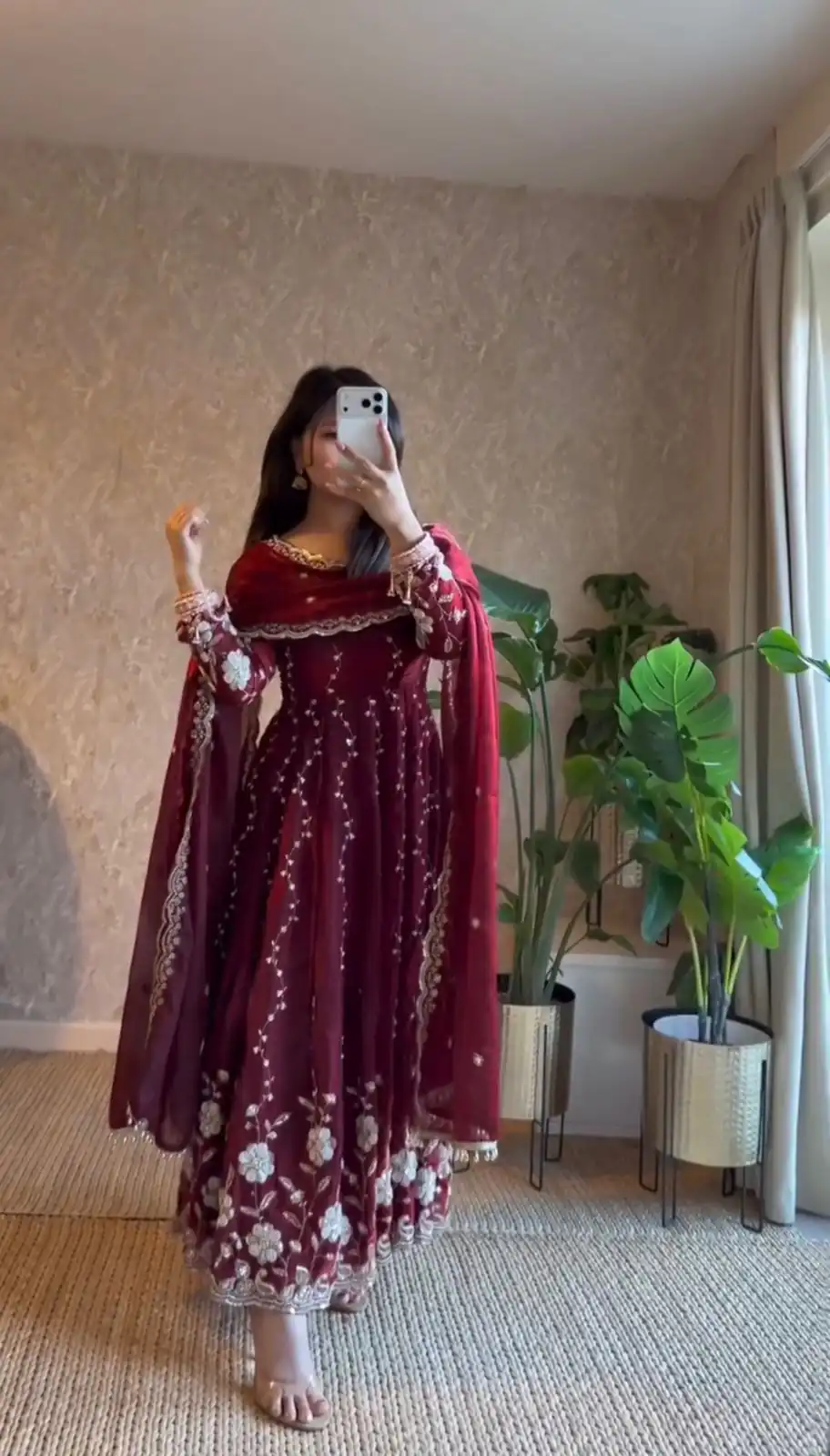 Maroon Fendy Silk Sequence Work Salwar Suit | Jump Suits, Salwar suit, Casual Suits, Creative suits, Designer Suits, Palazzo Suits, Party Wear Suits, Patiala Suits, Straight Suits