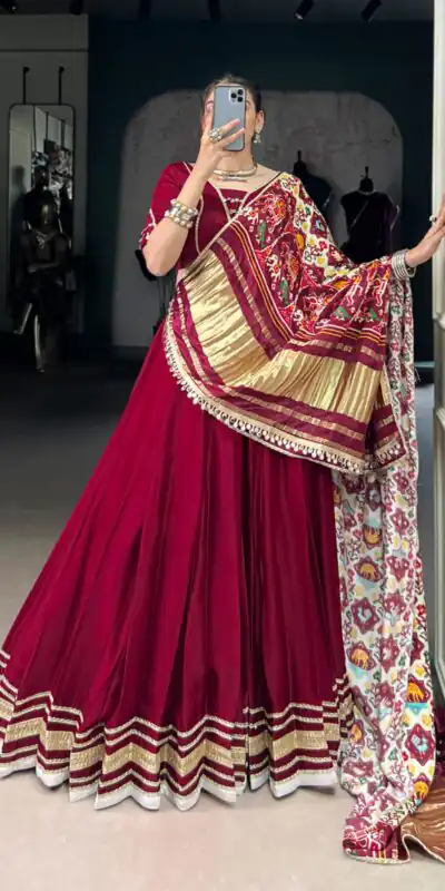 Maroon Georgette Lace Lehenga Choli | Lehenga, Bollywood Lehenga, Creative Lehenga, Designer Lehenga, Embroidered Lehenga, Party Wear Lehenga