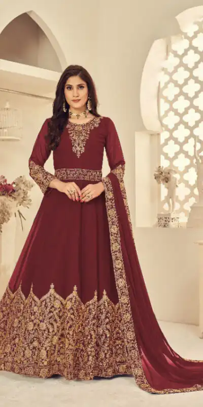 Maroon Georgette Stone Work Salwar Suit | Jump Suits, Salwar suit, Casual Suits, Creative suits, Designer Suits, Palazzo Suits, Party Wear Suits, Patiala Suits, Straight Suits