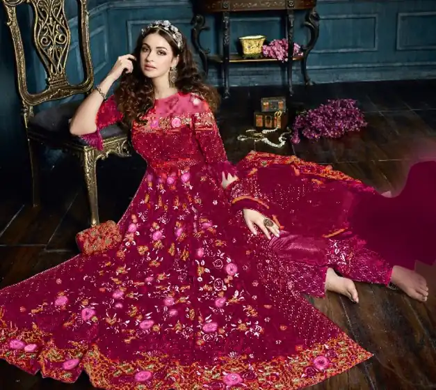 Maroon Net With Embroidery Stone Salwar Suit | Salwar suit, Casual Suits, Creative suits, Designer Suits, Palazzo Suits, Party Wear Suits, Patiala Suits, Straight Suits