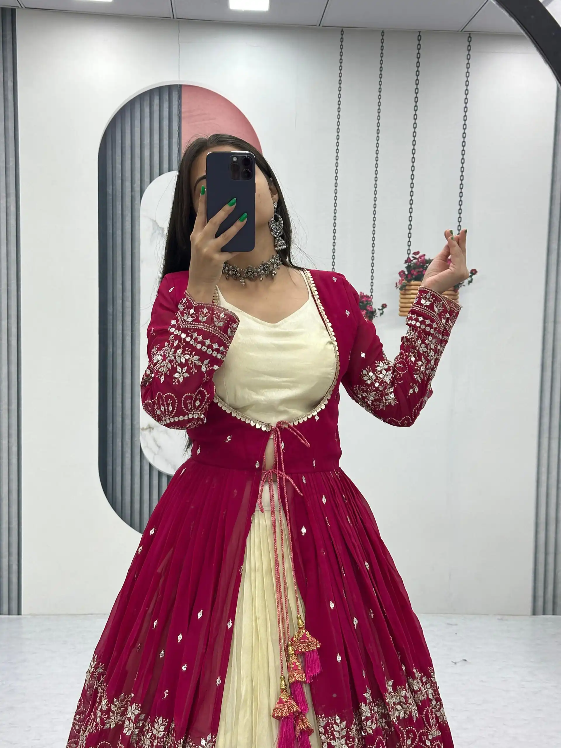 Maroon Simar Cosmos Sequence Work Lehenga Choli | Lehenga, Bollywood Lehenga, Creative Lehenga, Designer Lehenga, Embroidered Lehenga, Party Wear Lehenga