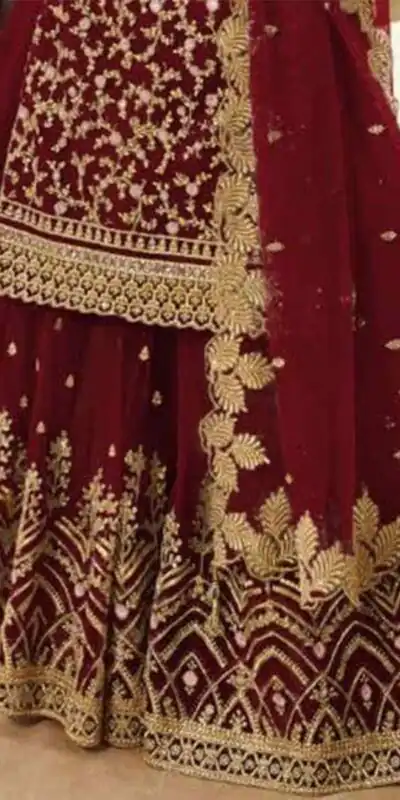 Maroon Soft Net With Embroidery Work Salwar Suit | Jump Suits, Salwar suit, Casual Suits, Creative suits, Designer Suits, Palazzo Suits, Party Wear Suits, Patiala Suits, Straight Suits