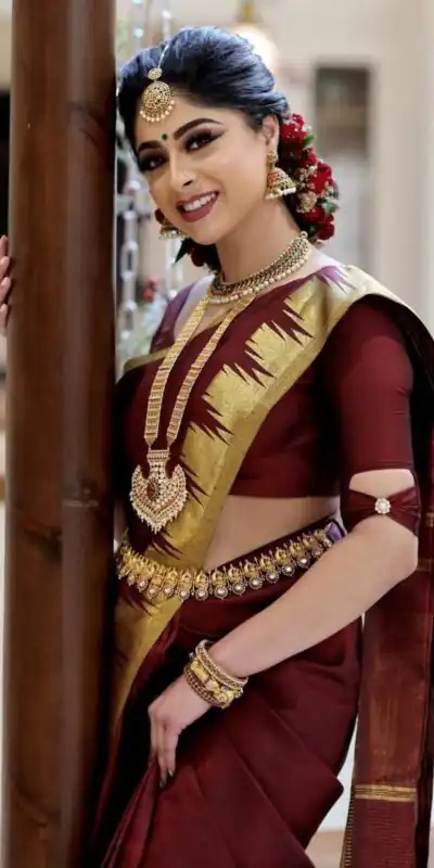 Maroon Soft Silk Jacquard All Over Saree | Sarees, Bollywood Sarees, Creative Sarees, Designer Sarees, Embroidered Sarees, Ethnic Saree, Modern Digital sarees, Party Wear Sarees