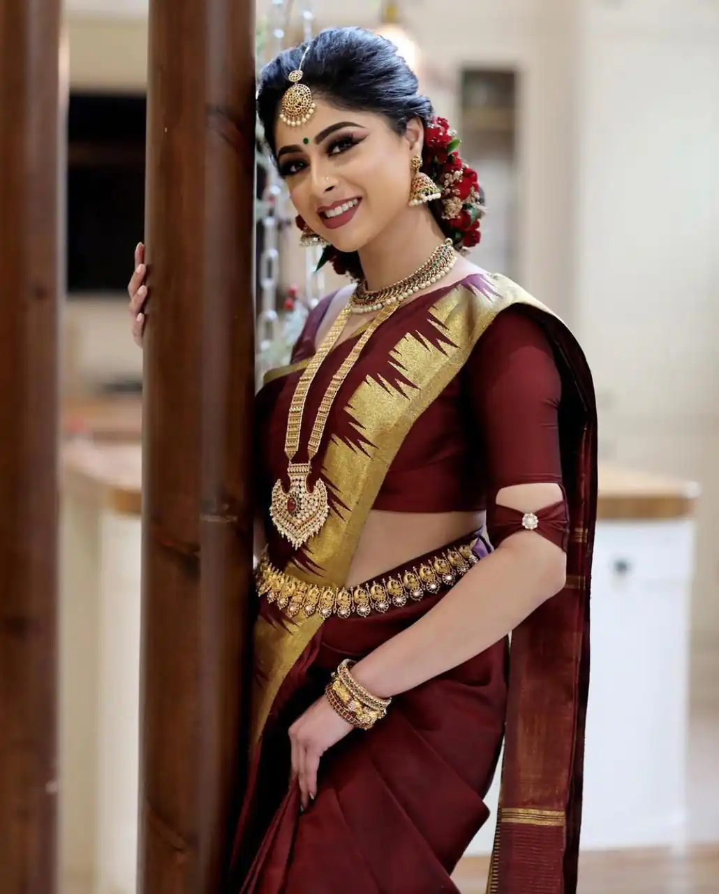 Maroon Soft Silk Jacquard All Over Saree | Sarees, Bollywood Sarees, Creative Sarees, Designer Sarees, Embroidered Sarees, Ethnic Saree, Modern Digital sarees, Party Wear Sarees