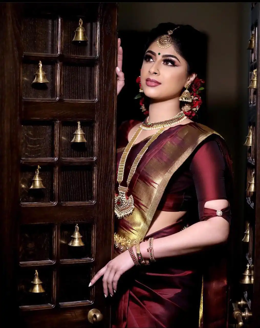 Maroon Soft Silk Jacquard All Over Saree | Sarees, Bollywood Sarees, Creative Sarees, Designer Sarees, Embroidered Sarees, Ethnic Saree, Modern Digital sarees, Party Wear Sarees