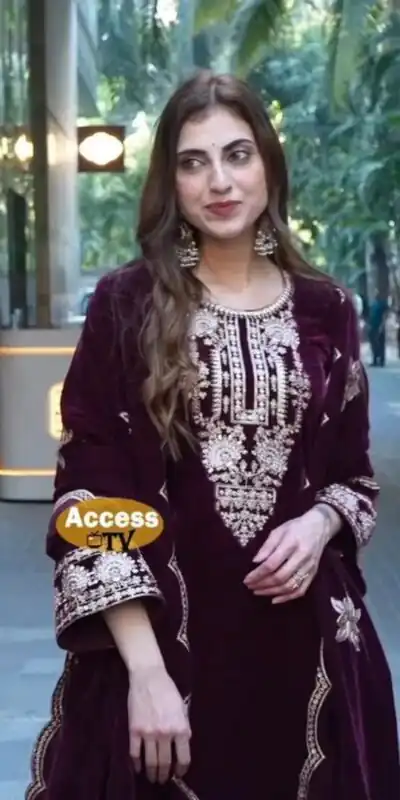 Maroon Velvet Embroidery Work Salwar Suit | Jump Suits, Salwar suit, Casual Suits, Creative suits, Designer Suits, Palazzo Suits, Party Wear Suits, Patiala Suits, Straight Suits