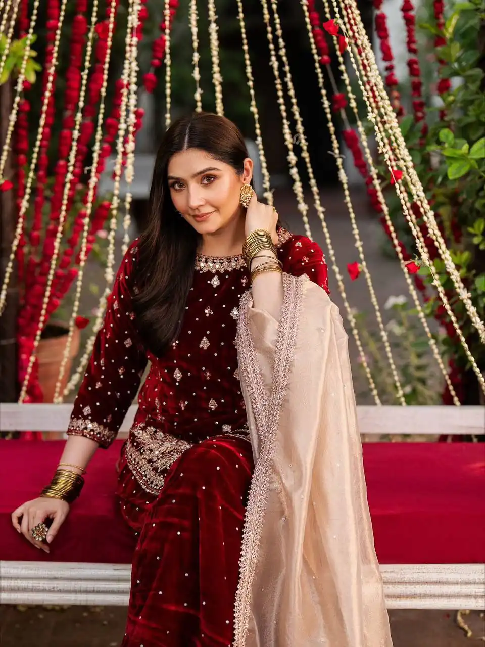 Maroon Velvet Rivet Moti Hand Work Salwar Suit | Jump Suits, Salwar suit, Casual Suits, Creative suits, Designer Suits, Palazzo Suits, Party Wear Suits, Patiala Suits, Straight Suits