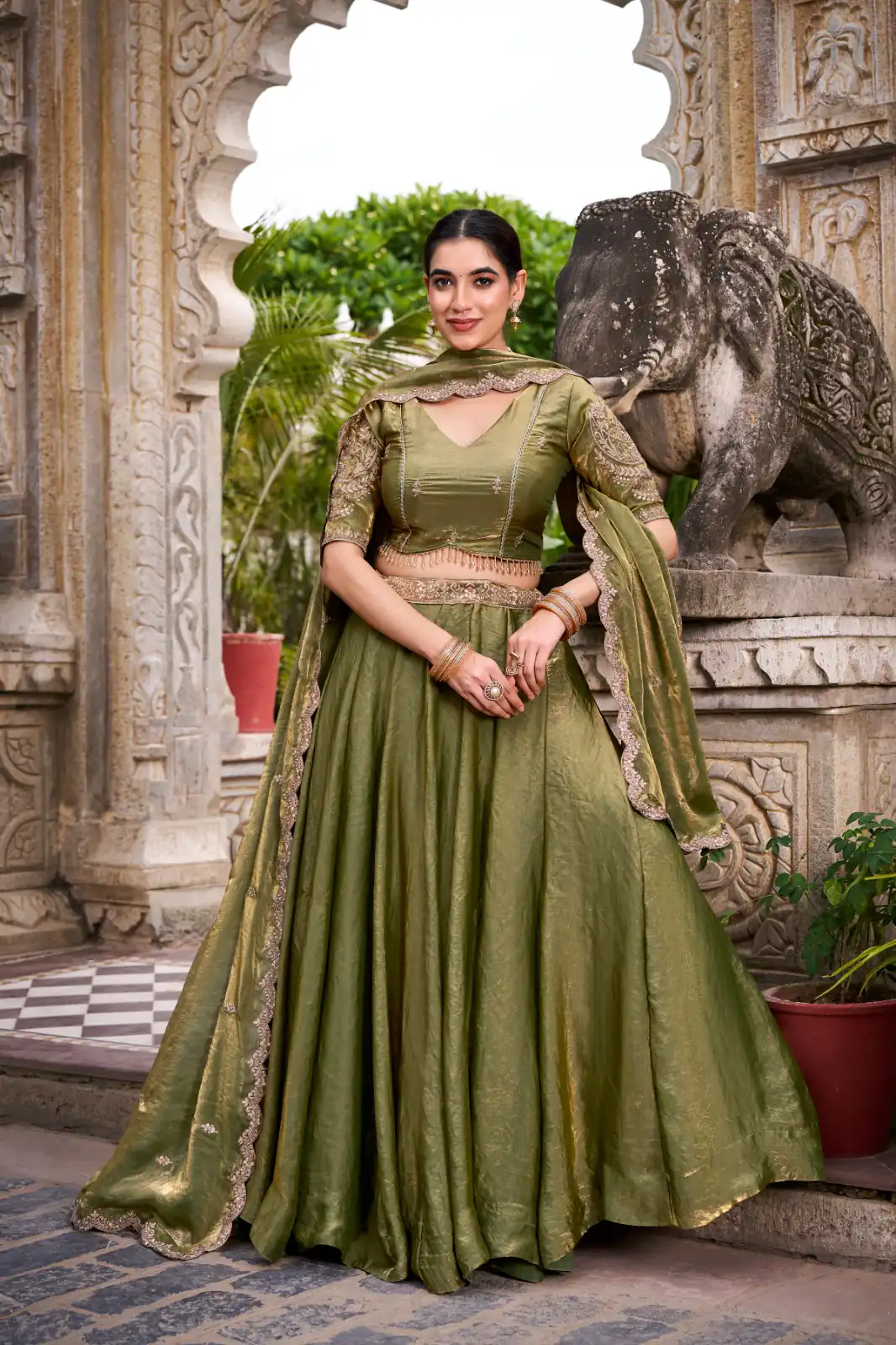 Mehendi Fendi Sequins Work Lehenga Choli | Lehenga, Bollywood Lehenga, Creative Lehenga, Designer Lehenga, Embroidered Lehenga, Party Wear Lehenga
