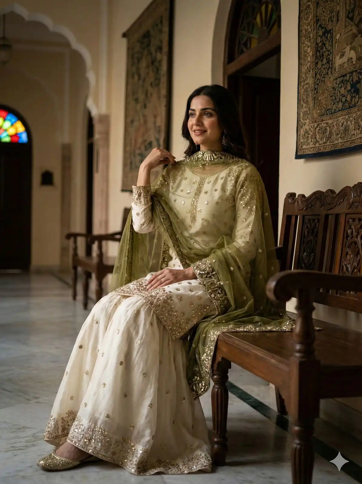 Mehendi Fendy Silk Embroider Work Salwar Suit | Jump Suits, Salwar suit, Casual Suits, Creative suits, Designer Suits, Palazzo Suits, Party Wear Suits, Patiala Suits, Straight Suits