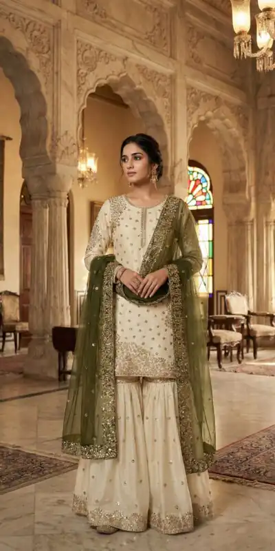 Mehendi Fendy Silk Embroider Work Salwar Suit | Jump Suits, Salwar suit, Casual Suits, Creative suits, Designer Suits, Palazzo Suits, Party Wear Suits, Patiala Suits, Straight Suits