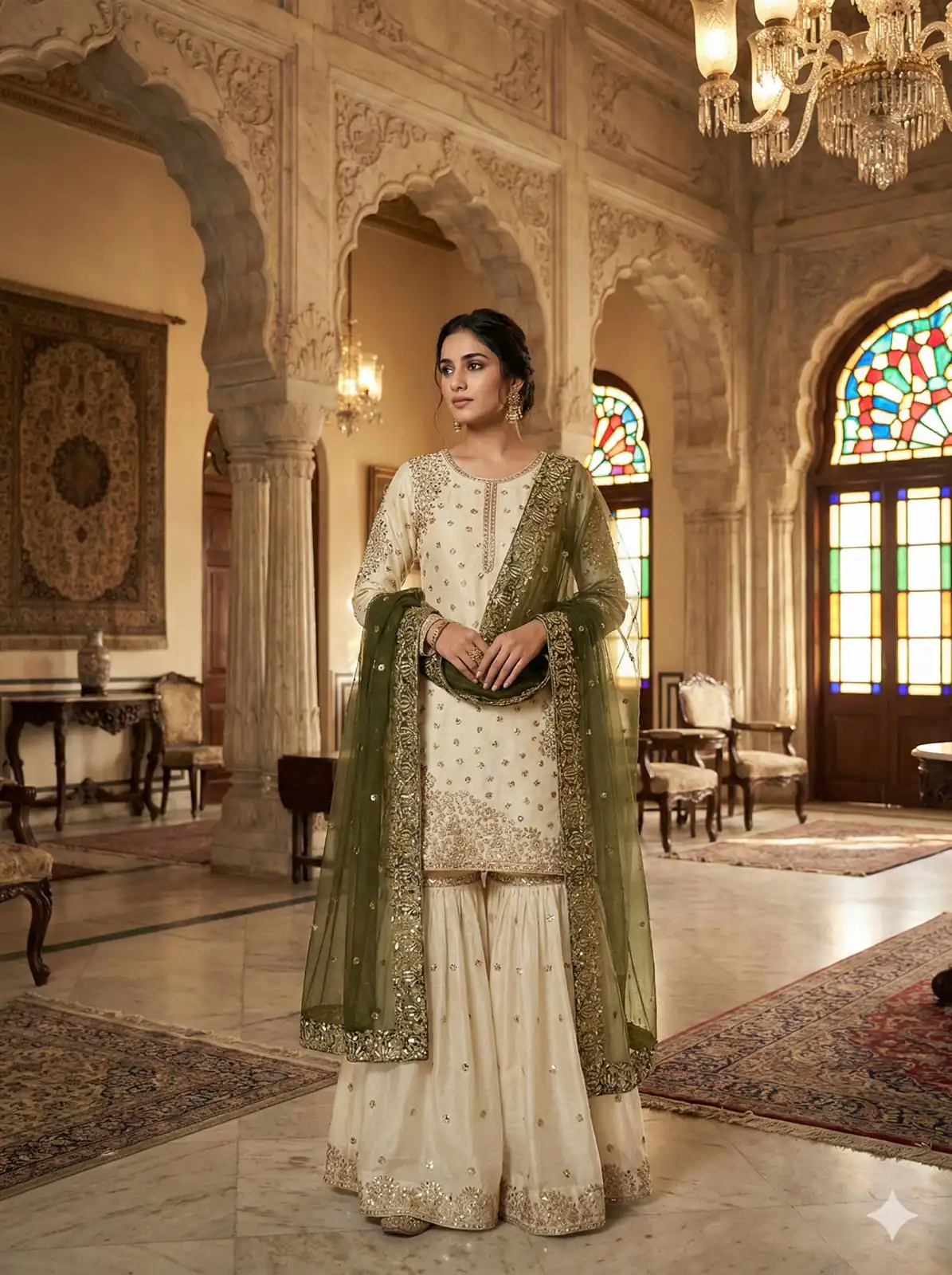Mehendi Fendy Silk Embroider Work Salwar Suit | Jump Suits, Salwar suit, Casual Suits, Creative suits, Designer Suits, Palazzo Suits, Party Wear Suits, Patiala Suits, Straight Suits