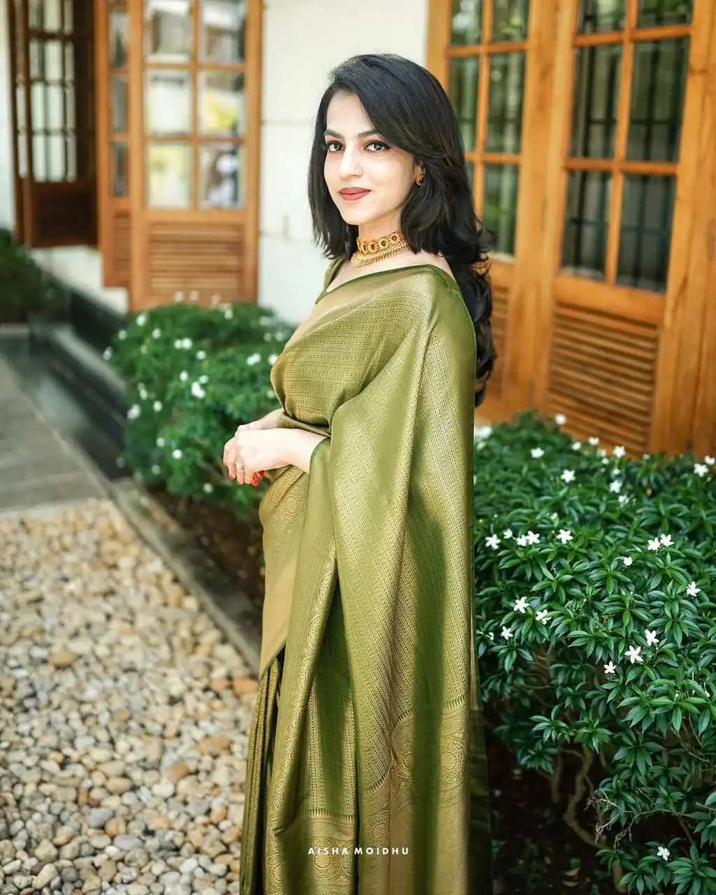 Mehndi Silk Jacquard Work On All Over Saree | Sarees, Bollywood Sarees, Creative Sarees, Designer Sarees, Embroidered Sarees, Ethnic Saree, Modern Digital sarees, Party Wear Sarees