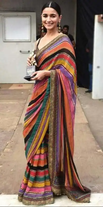 Multi Saree Designer Party Wear Saree | Sarees, Bollywood Sarees, Creative Sarees, Designer Sarees, Embroidered Sarees, Modern Digital sarees, Party Wear Sarees