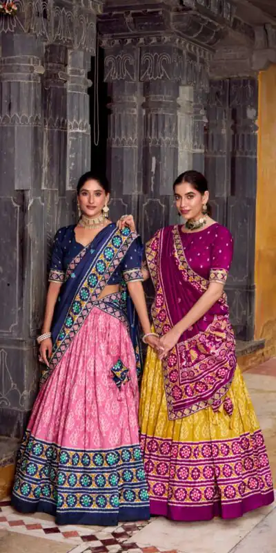 Mustard Tasar Silk Sequins Embroidery Work Lehenga Choli | Lehenga, Bollywood Lehenga, Creative Lehenga, Designer Lehenga, Embroidered Lehenga, Party Wear Lehenga