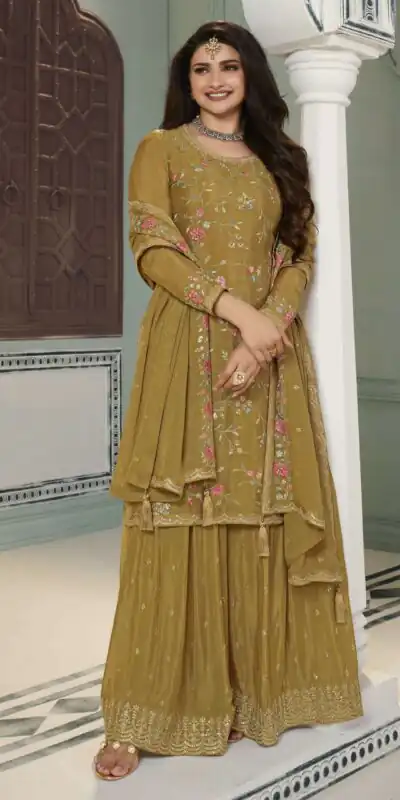 Mustered Chinon Multi Work Salwar Suit | Jump Suits, Salwar suit, Casual Suits, Creative suits, Designer Suits, Palazzo Suits, Party Wear Suits, Patiala Suits, Straight Suits