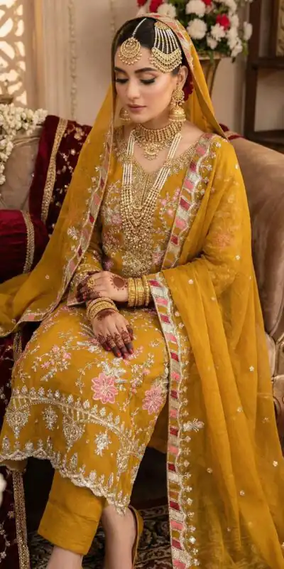 Mustered Crunchy Silk Embroidery Lace Work Salwar Suit | Jump Suits, Salwar suit, Casual Suits, Creative suits, Designer Suits, Palazzo Suits, Party Wear Suits, Patiala Suits, Straight Suits