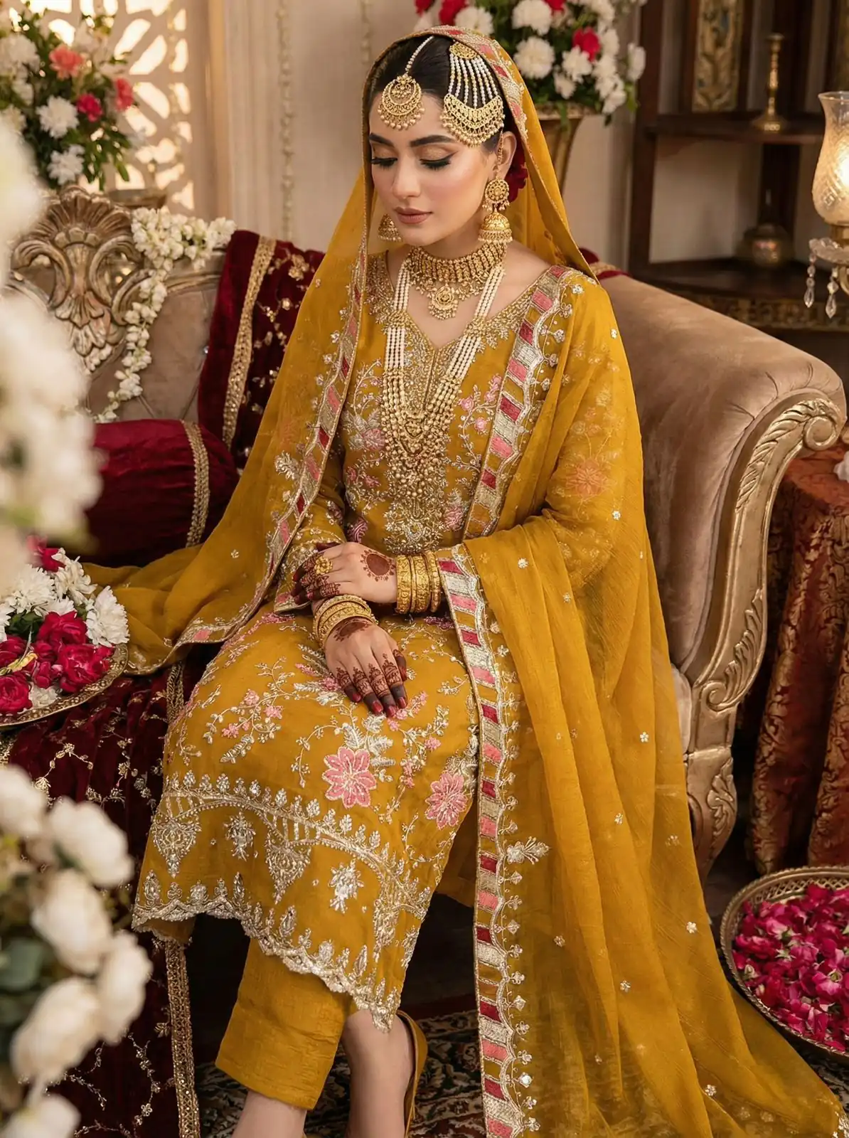Mustered Crunchy Silk Embroidery Lace Work Salwar Suit | Jump Suits, Salwar suit, Casual Suits, Creative suits, Designer Suits, Palazzo Suits, Party Wear Suits, Patiala Suits, Straight Suits