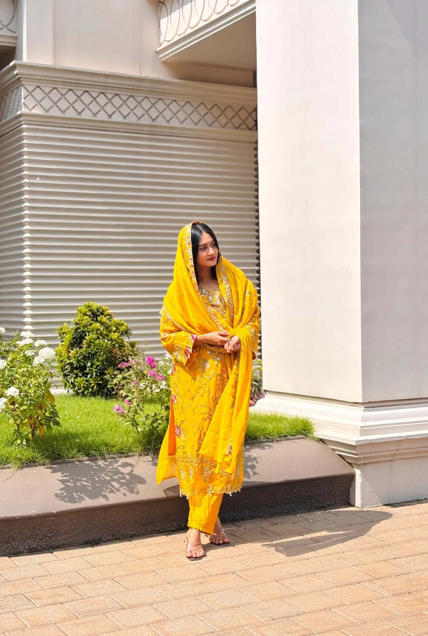 Mustered Crunchy Silk Embroidery Lace Work Salwar Suit | Jump Suits, Salwar suit, Casual Suits, Creative suits, Designer Suits, Palazzo Suits, Party Wear Suits, Patiala Suits, Straight Suits