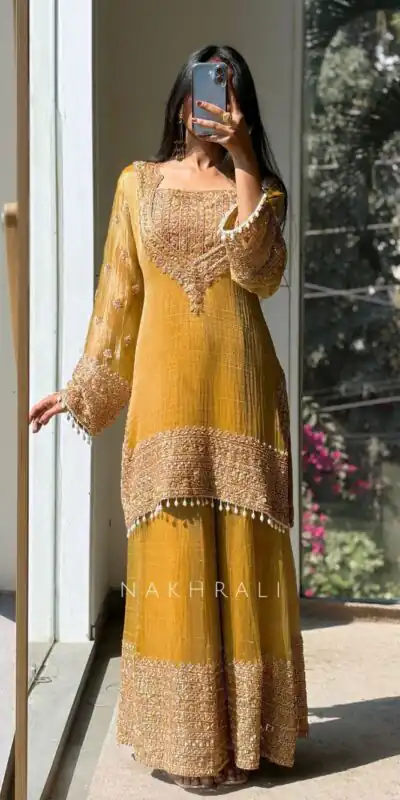 Mustered Fendy Silk Border Lace Work Salwar Suit | Jump Suits, Salwar suit, Casual Suits, Creative suits, Designer Suits, Palazzo Suits, Party Wear Suits, Patiala Suits, Straight Suits