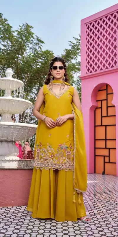 Mustered Star Georgette Embroidery Work Salwar Suit | Jump Suits, Salwar suit, Casual Suits, Creative suits, Designer Suits, Palazzo Suits, Party Wear Suits, Patiala Suits, Straight Suits