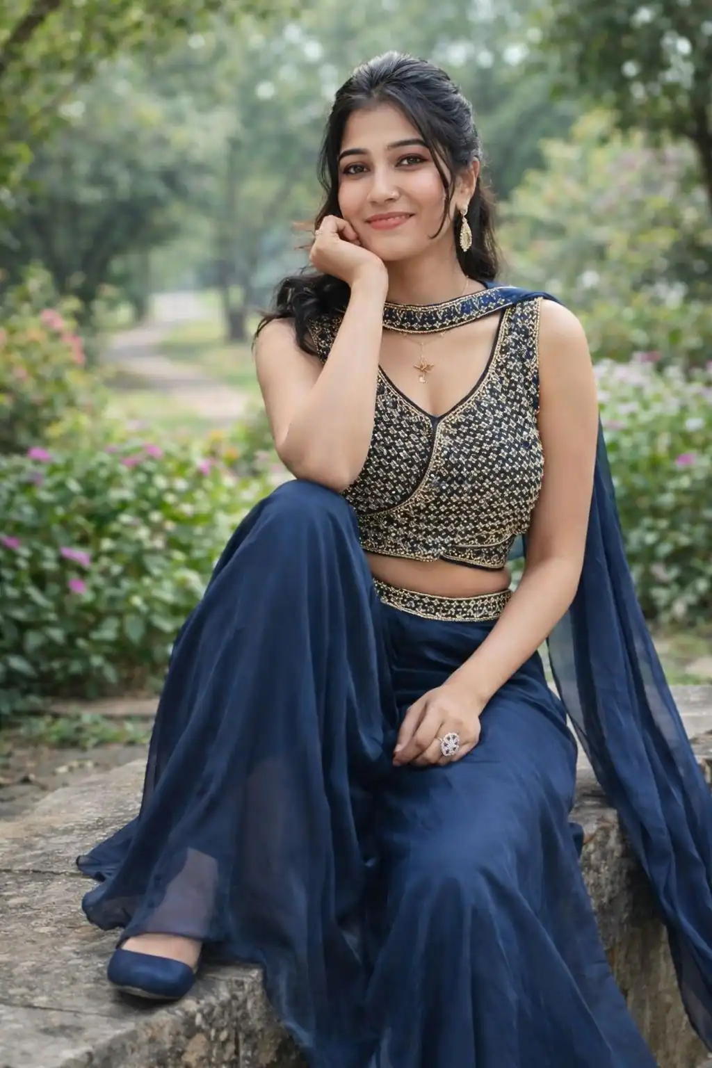 Navy Blue Banglory Silk Sequins Work Salwar Suit | Jump Suits, Salwar suit, Casual Suits, Creative suits, Designer Suits, Palazzo Suits, Party Wear Suits, Patiala Suits, Straight Suits