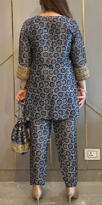Navy Blue Mul Cotton Lace Embroidery Work Salwar Suit | Jump Suits, Salwar suit, Casual Suits, Creative suits, Designer Suits, Palazzo Suits, Party Wear Suits, Patiala Suits, Straight Suits