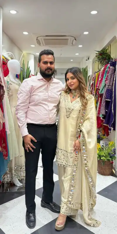 Off White Georgette Embroidery Mirror Work Salwar Suit | Jump Suits, Salwar suit, Casual Suits, Creative suits, Designer Suits, Palazzo Suits, Party Wear Suits, Patiala Suits, Straight Suits