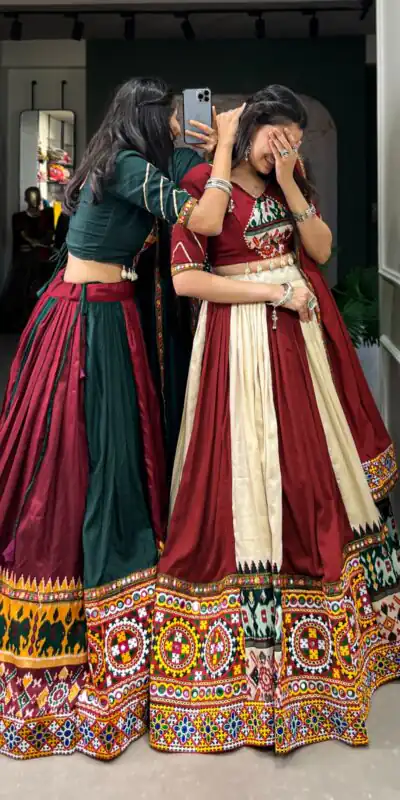 Off White Rayon Printed Silk Work Lehenga Choli | Lehenga, Bollywood Lehenga, Creative Lehenga, Designer Lehenga, Embroidered Lehenga, Party Wear Lehenga