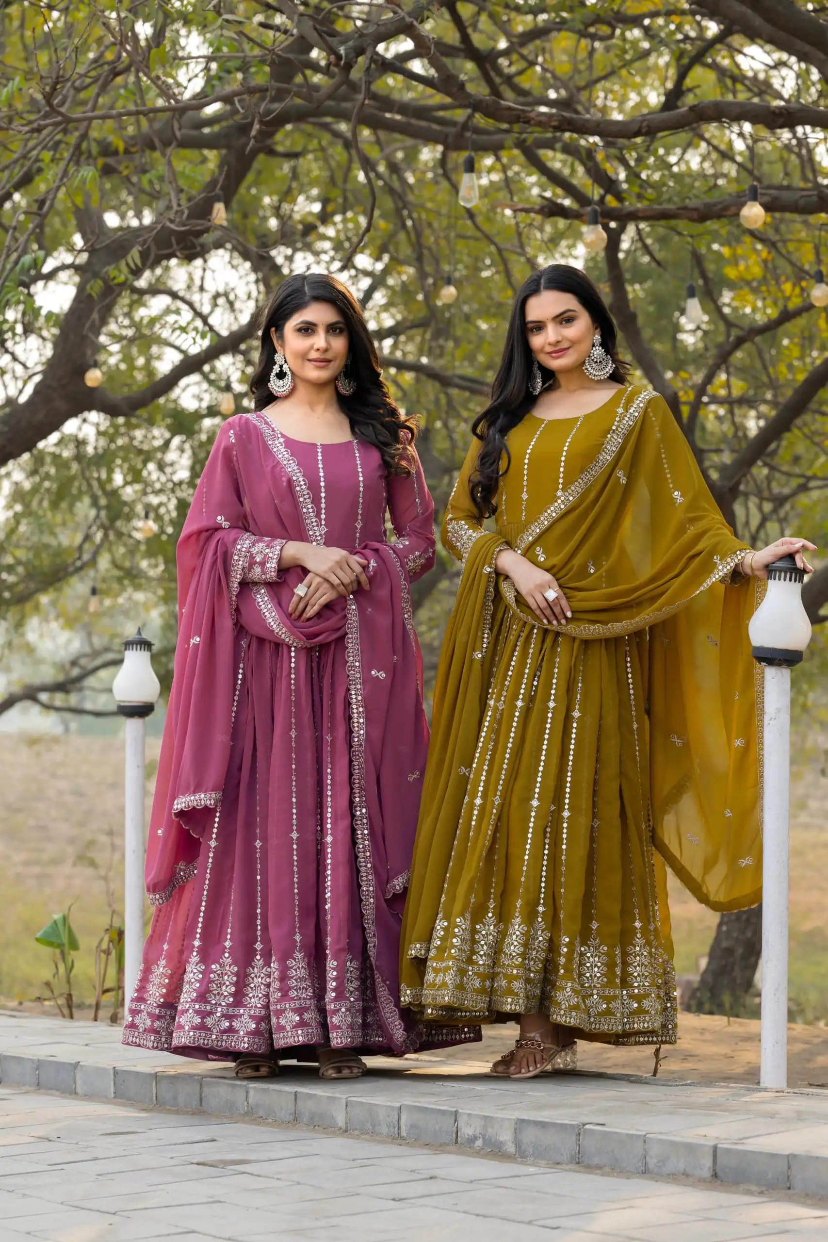 Onion Fox Georgette Embroidery Work Gown | Jump Suits, Salwar suit, Casual Suits, Creative suits, Designer Suits, Palazzo Suits, Party Wear Suits, Patiala Suits, Straight Suits
