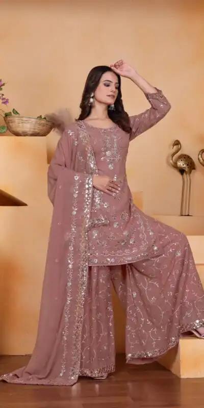 Onion Fox Georgette Embroidery Work Salwar Suit | Jump Suits, Salwar suit, Casual Suits, Creative suits, Designer Suits, Palazzo Suits, Party Wear Suits, Patiala Suits, Straight Suits